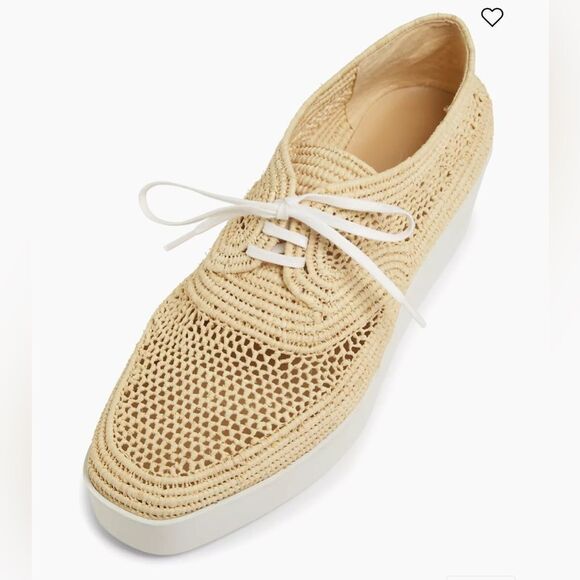 Robert Clergerie Lisa Raffia Platform Derby’s Oxfords 41. New in box. - Picture 4 of 13